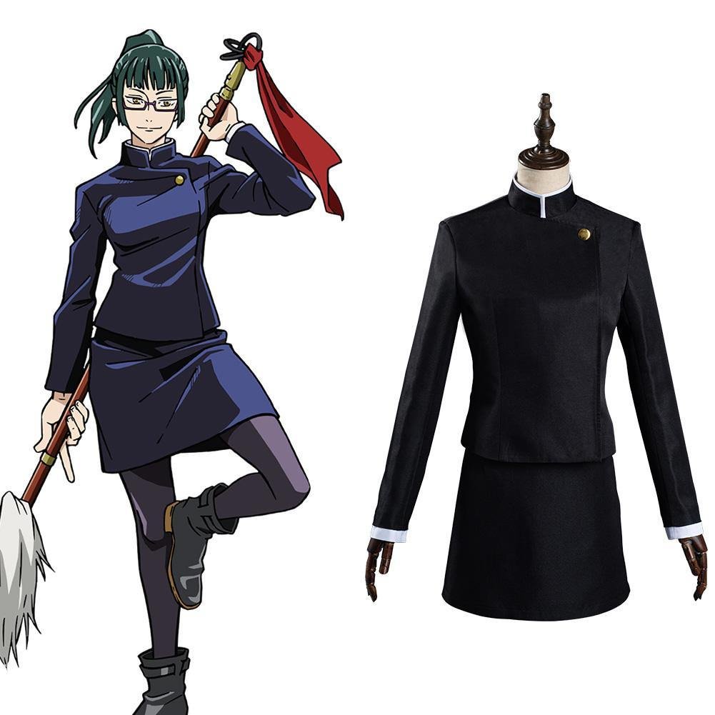 Jujutsu Kaisen Maki Zenin Cosplay Kostüm Uniform Halloween Karneval Kostüm