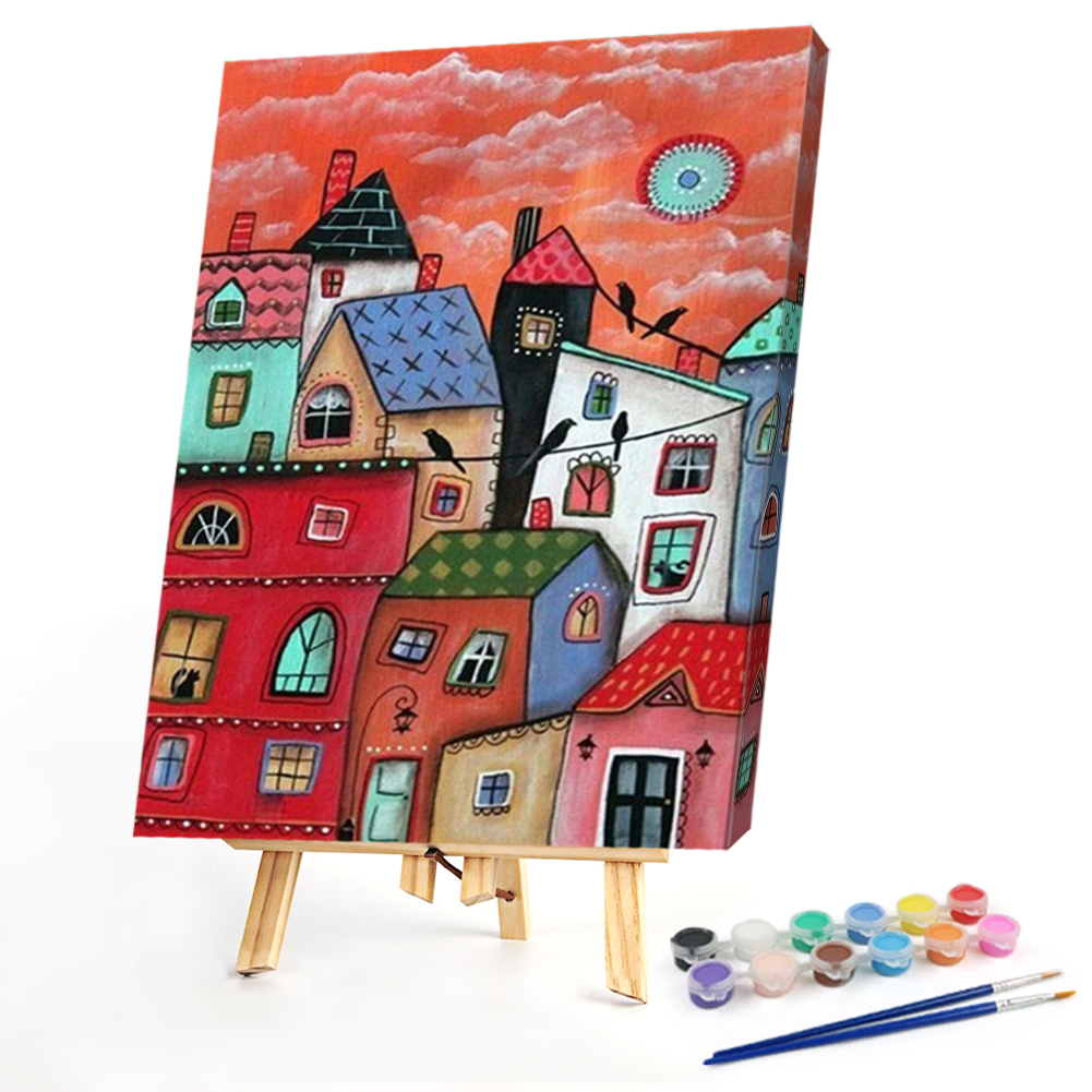 

40*50CM - Paint By Numbers - House, 501 Original