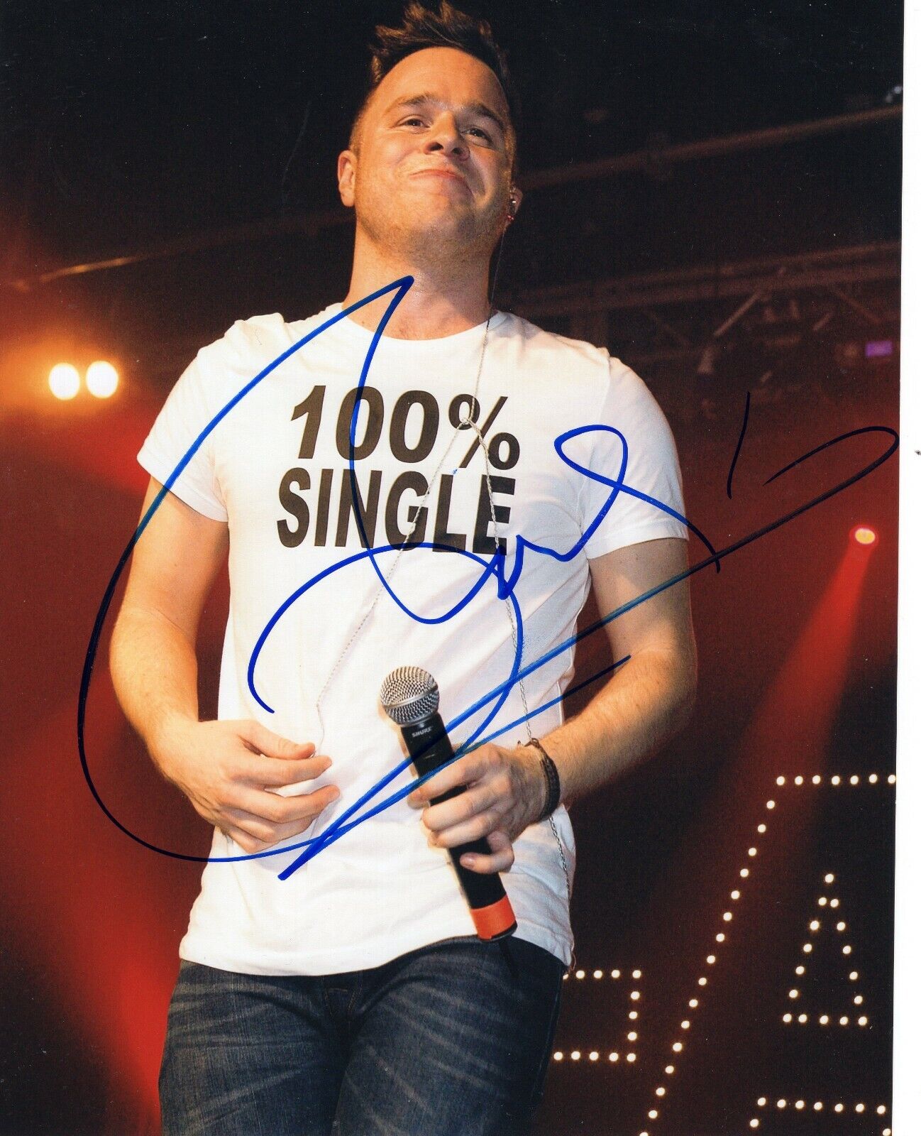 Olly Murs Signed 8x10 Photo Poster painting w/COA Singer X Factor Trouble Maker