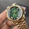 Rolex Day-Date m228238-0069 Yellow gold with Green Ombr&eacute; Dial (Roman Numerals) President bracelet (40mm) Super Clone
