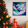 (40*40cm)Rainbow Unicorn - Round Partial AB Drill Diamond Painting