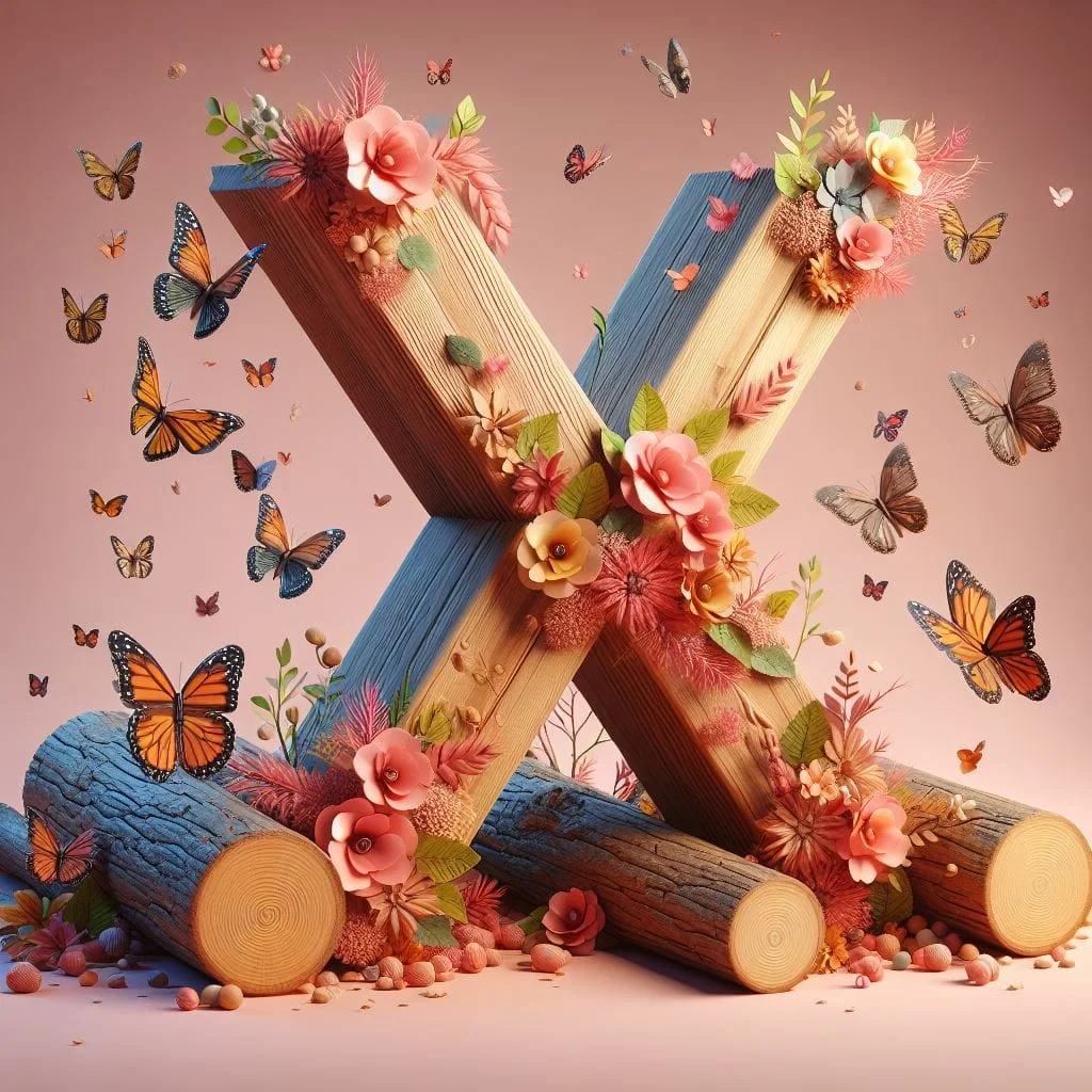 Diamond Painting - Full Round Drill -  wooden Alphabet(Canvas|40*40cm)