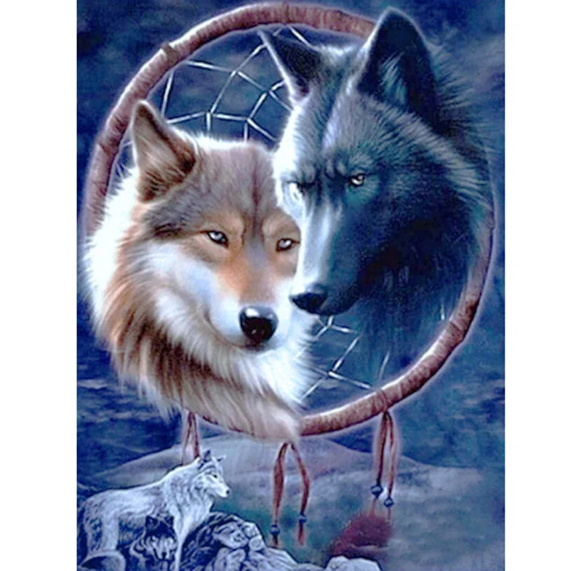 Diamond Painting - Full Round/Square Drill - Wolf(30*40 - 50*60cm)