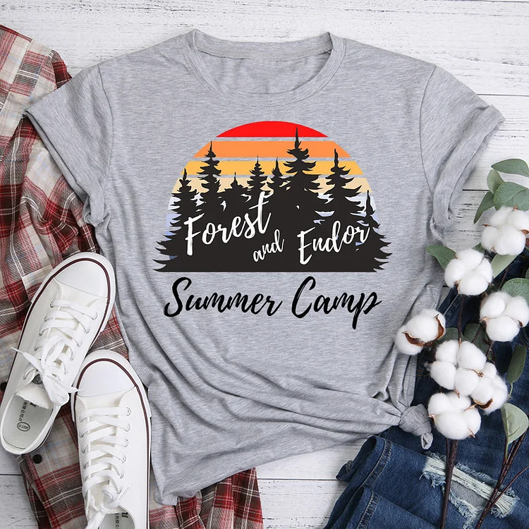 Husarbejde eskalere forene Forest and Endor Summer Camp T-Shirt-06400