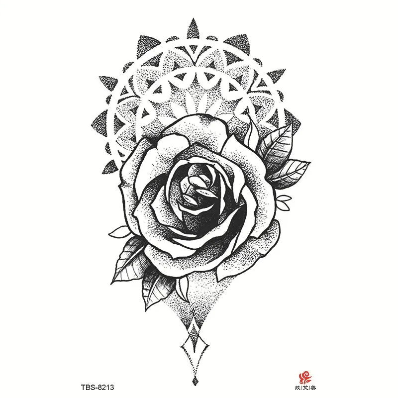 Tattoo Sticker Flower Temporary Sleeve Tattoo Waterproof Sexy Body Art Fashion