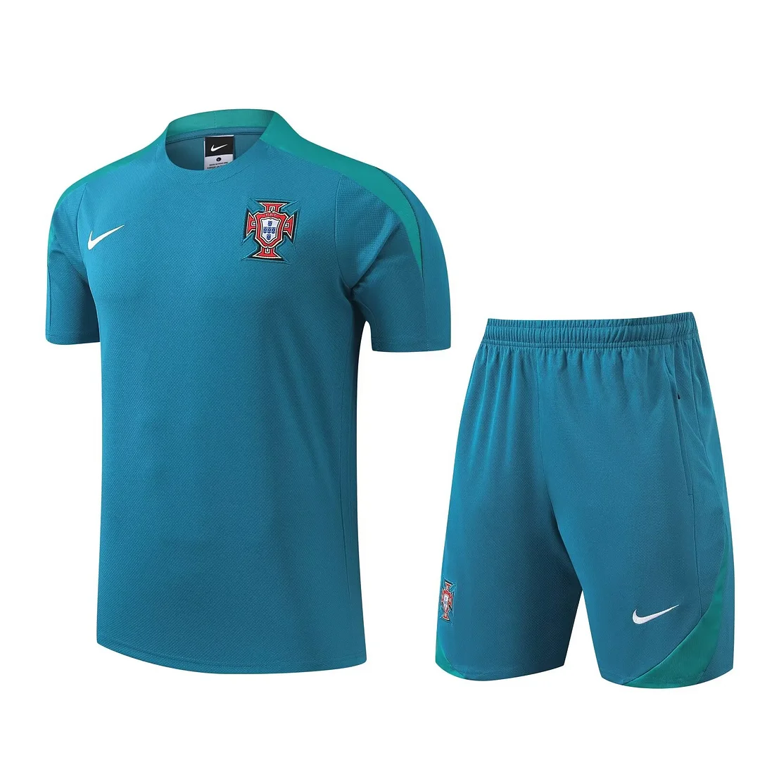 2024 Portugal Training Kit Green Football Shirt Thai Quality