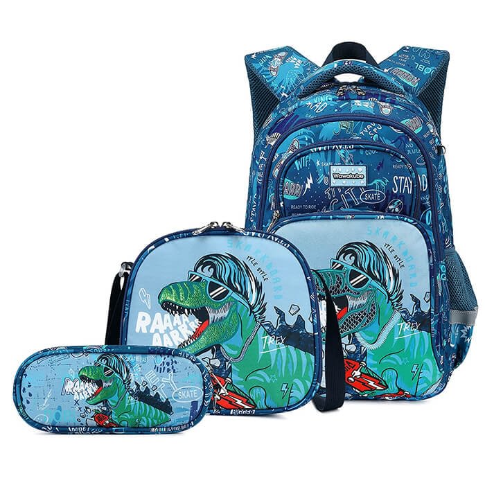 Kids Boy's Dinosaur Backpack with Lunch Bag