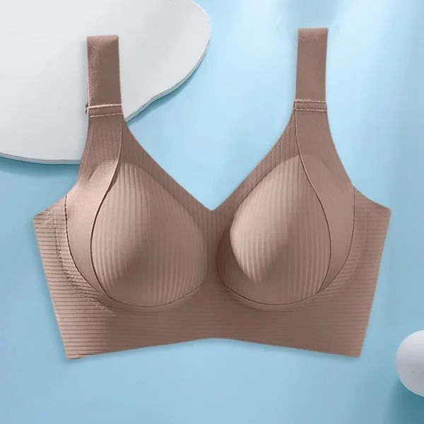 🎉Last Day -🏆️Women's Ribbed Push Up Adjustable Wireless Bra