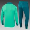 Joyfball 2024/2025 Portugal Half-Pull Training Suit Royal Green Football Shirt