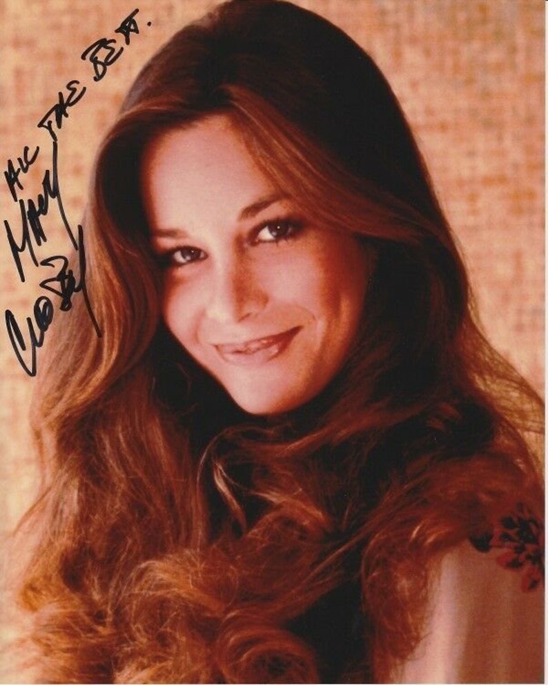 Mary crosby signed autographed Photo Poster painting