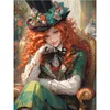 (Big Size)Mad Hatter - 11CT Stamped Cross Stitch - 50*65cm