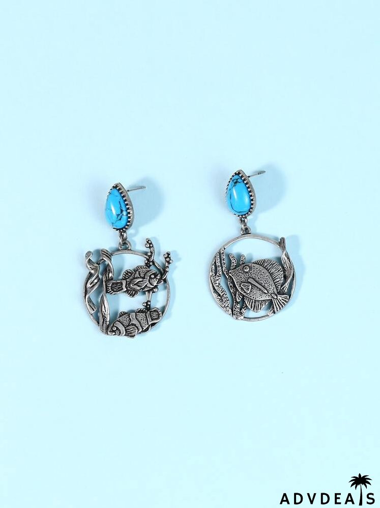Fish Decor Drop Earrings