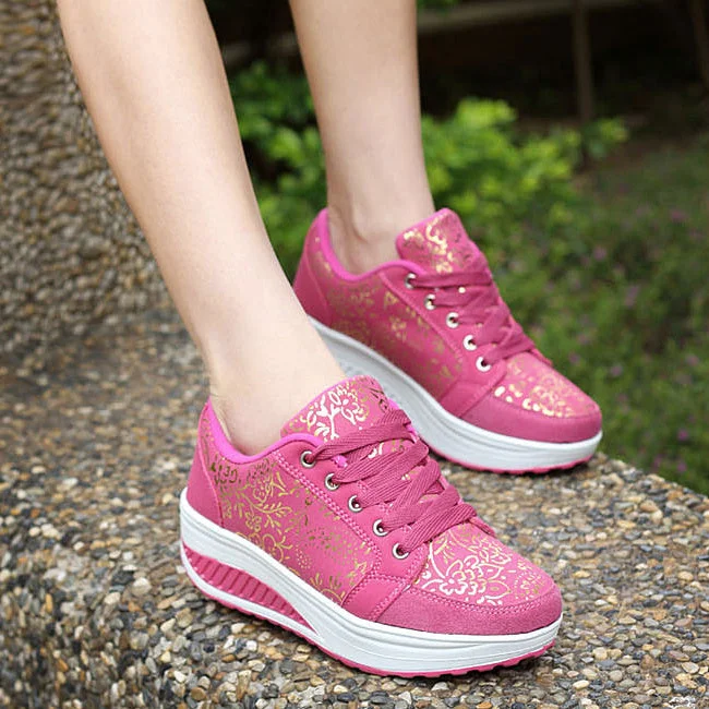 Women Creeper Lace-up Shoes Sneakers