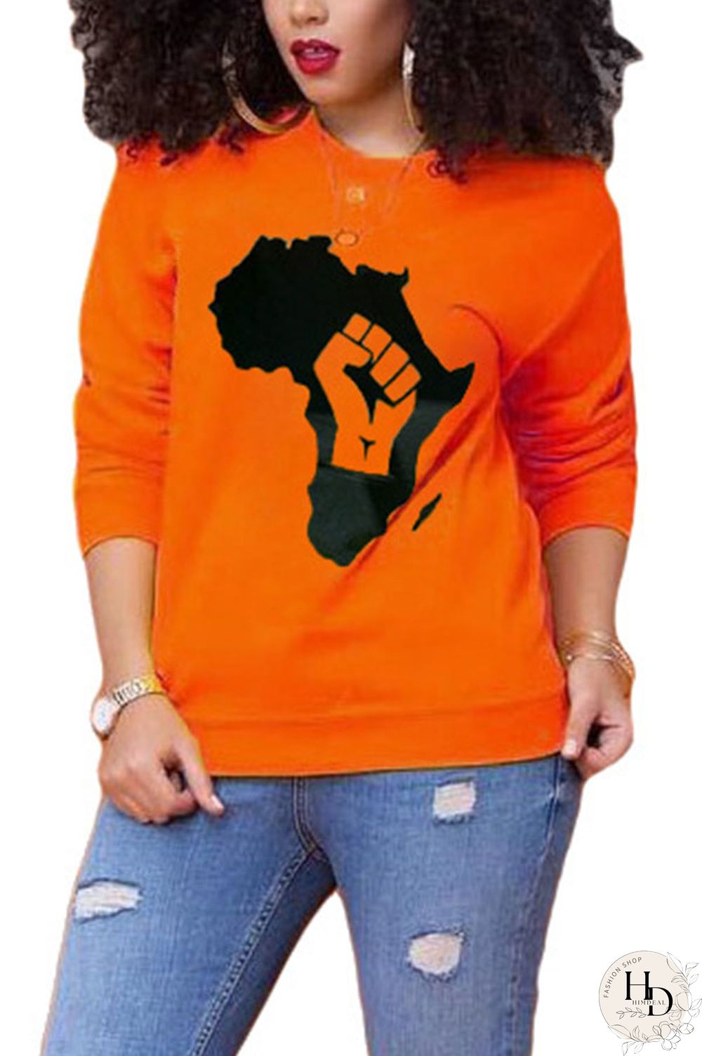 Apricot O Neck Print Polyester Print Long Sleeve Outerwear