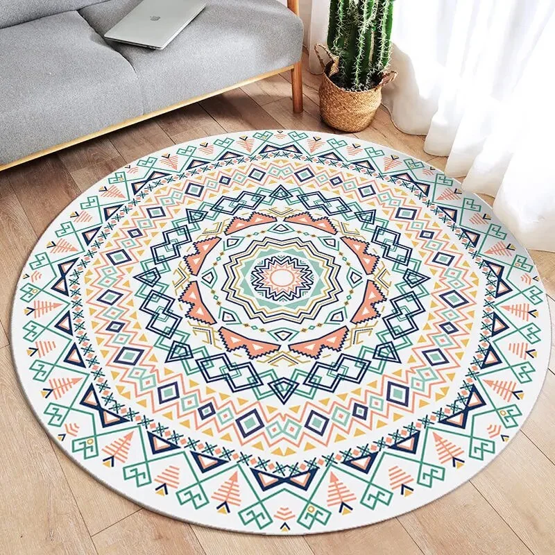 Athvotar Round Carpets Modern Living Room Sofa Coffee Table Rug Simplicity Decoration Bedroom Carpet Kitchen Bathroom Non-slip Rugs