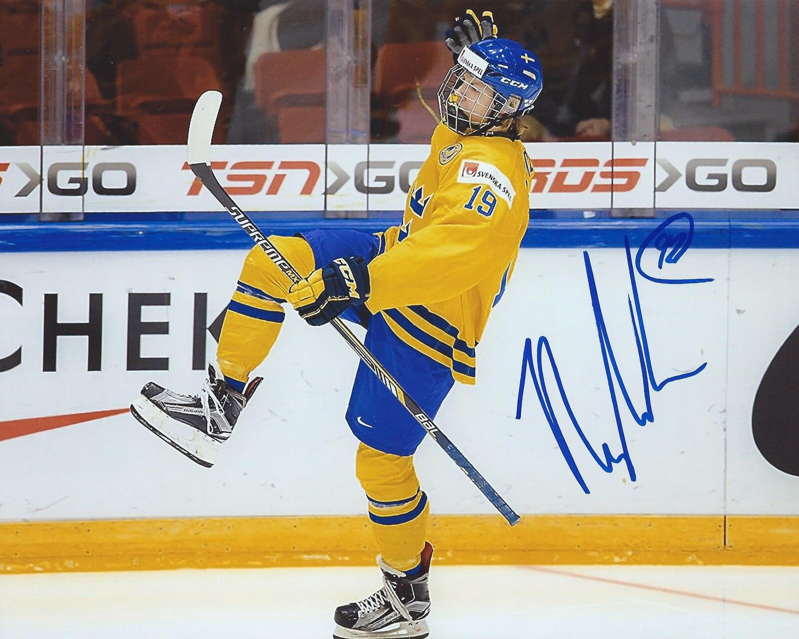Alexander Nylander Signed 8x10 Photo Poster painting Team Sweden World Juniors Autographed w/COA