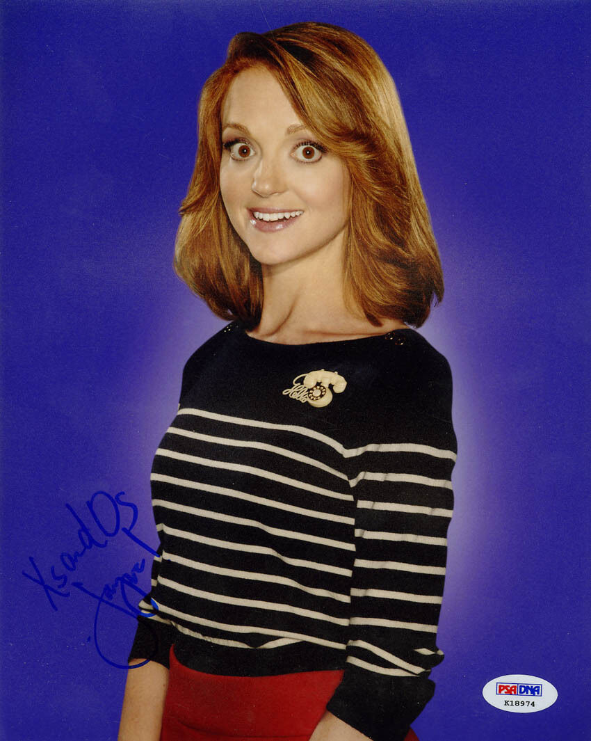 Jayma Mays SIGNED 8x10 Photo Poster painting Emma Pillsbury Glee PSA/DNA AUTOGRAPHED