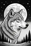 Luxury AB Velvet Diamond Painting Kit - Wolf