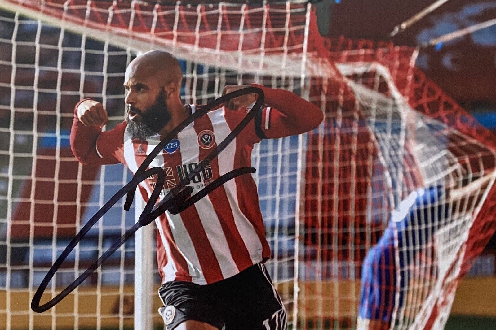 David McGoldrick Genuine Hand Signed Sheffield United 6X4 Photo Poster painting 5