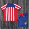2004-2005 Retro Atletico Madrid Home Football Jersey  Kids Size