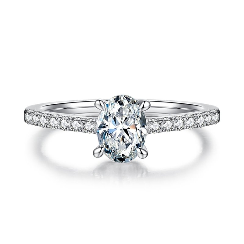 Moissanite Diamonds 1ct. Oval Cut  Rings