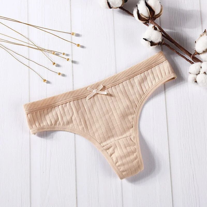 Billionm Pcs Women Tanga Cotton G String Briefs Underwear Fashion Sexy Panties Ladies G-string Soft Lingerie Thong Hot Low Rise M-XXL