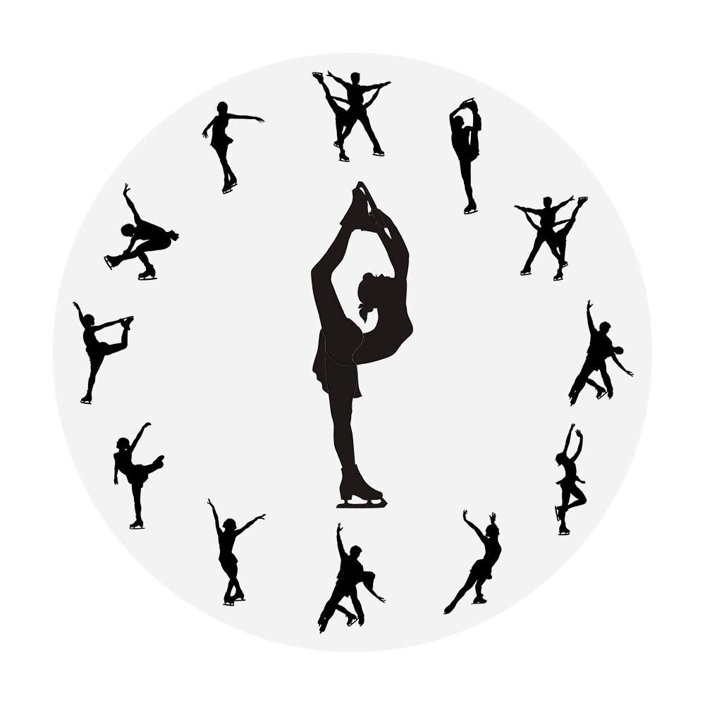

Skating - Frameless Acrylic Wall Clock, 501 Original