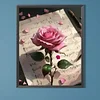 La Rose-Peinture Diamant Ronde Compl&egrave;te-40*50CM
