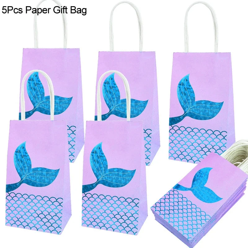 Little Mermaid Party Balloons 32inch Number Foil Balloon Kids Birthday Party Decoration Supplies Baby Shower Decor Helium Globos