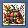 Patchwork Kürbis DIY Quadrat Vollbohrer Dimond Gemälde Kit Wanddekoration 35x35cm