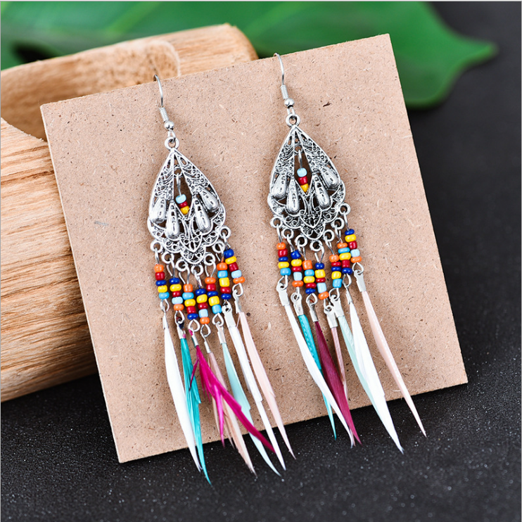 VChics Ladies Casual Hollow Chain Earrings