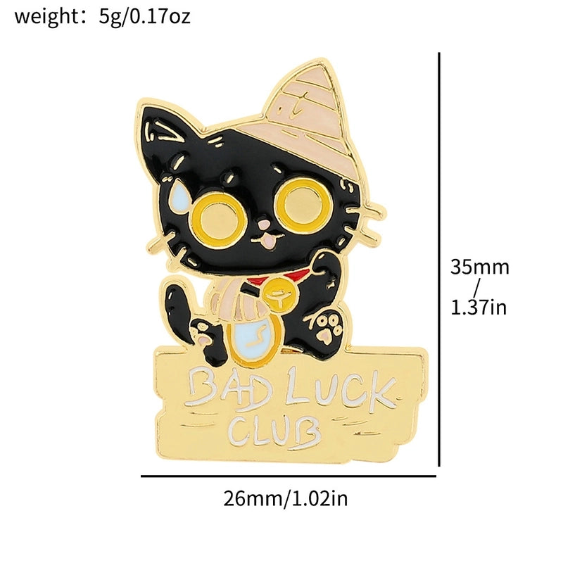Cute Pin Cat Alloy Enamel Unisex Brooches