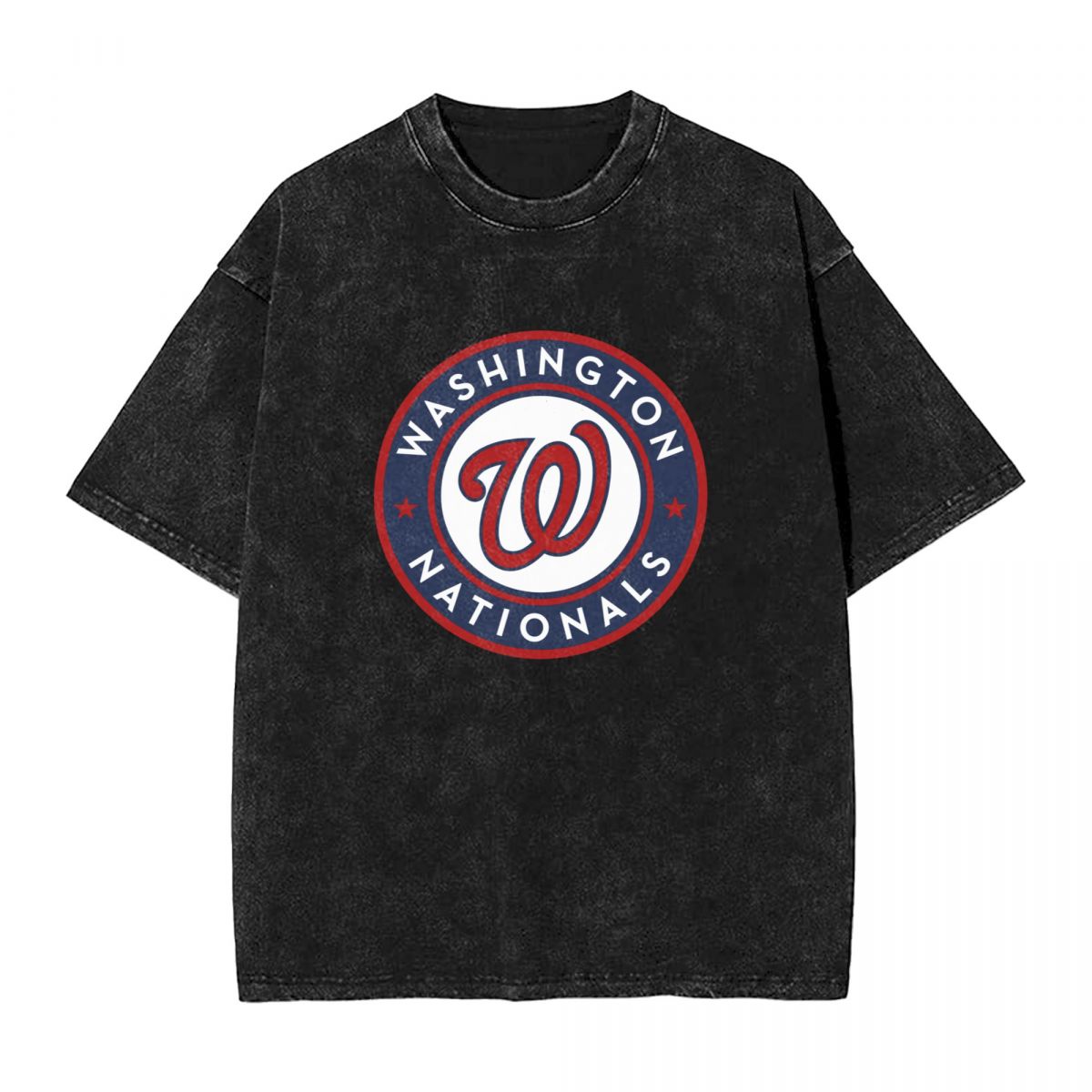Washington Nationals Logo Vintage Oversized T-Shirt Men's