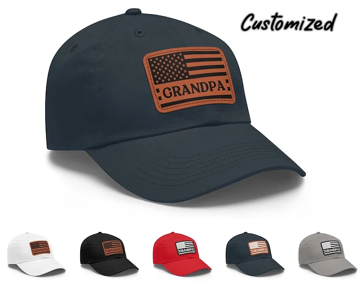 Custom American Flag Grandpa Hat, Fathers Day Hat, New Grandpa Hat, Gift For Grandpa, Fathers Day Gift, Grandpa USA Flag Hat, Gift For Him