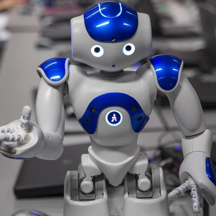 high tech artificial intelligence robot