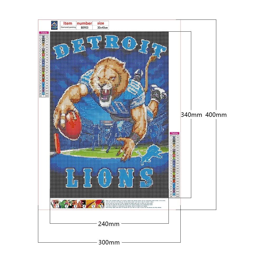 Tennessee Titans Football Team 30*40CM(Canvas) Full Round Drill Diamond  Painting