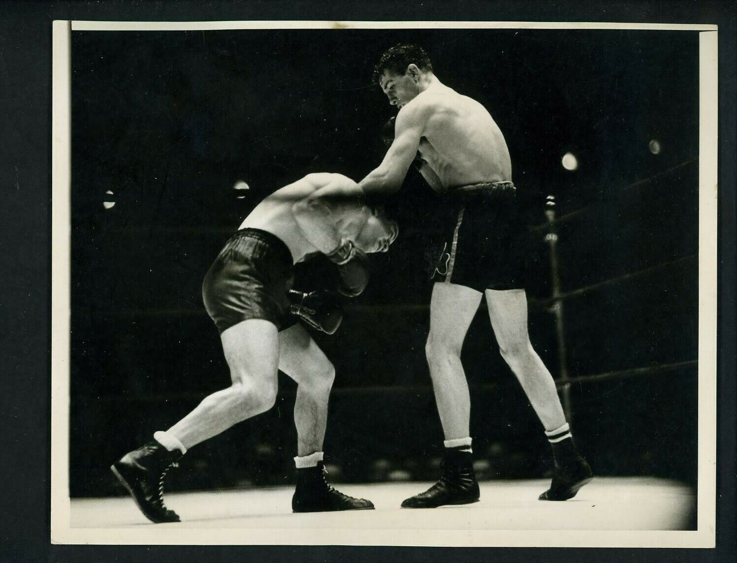 Billy Conn vs Fred Apostoli at Madison Square Garden 1939 Press Photo Poster painting Boxing