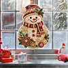 Snowman Acrylic DIY Diamond Painting Pendant Double-Sided Print Kit