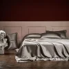 【BUY 2 FREE SHIPPING】25 Momme Luxury Pure Mulberry Silk Bedding Set of 4（1x Quilt Cover + 1x Bedsheet + 2x Pillowcases）