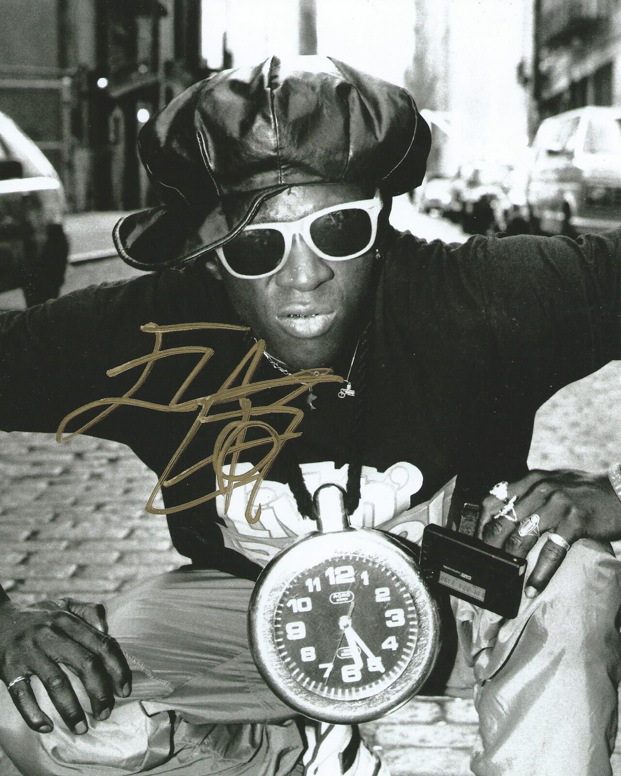 **GFA Rapper Public Enemy *FLAVOR FLAV* Signed 8x10 Photo Poster painting AD1 PROOF COA**