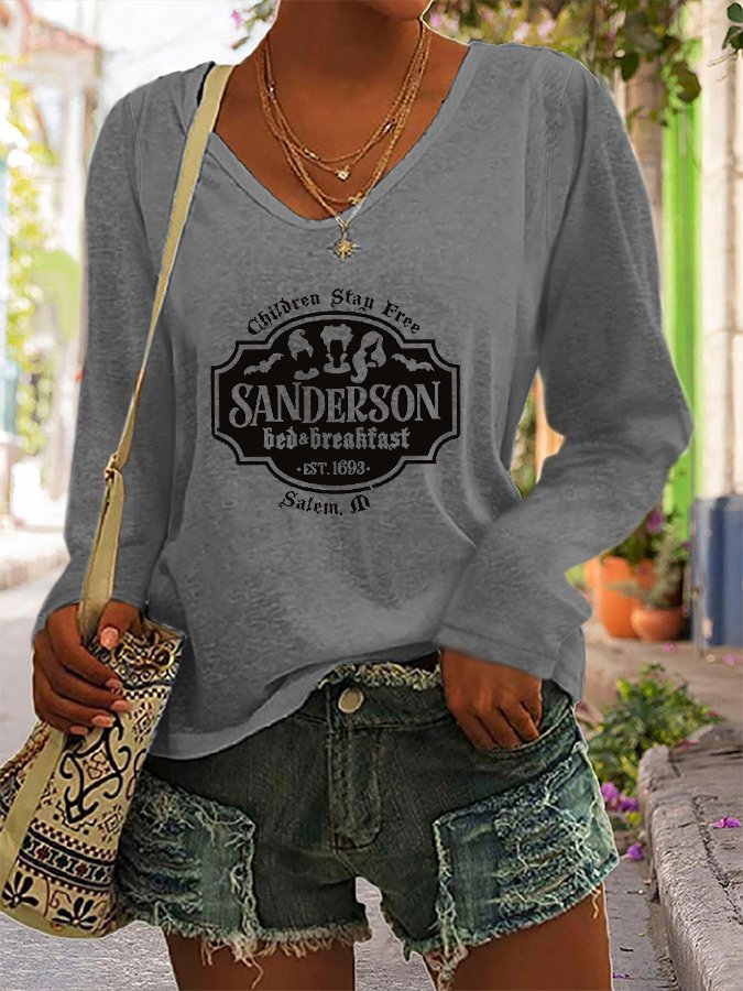 Fashion Print Long Sleeve T-Shirt
