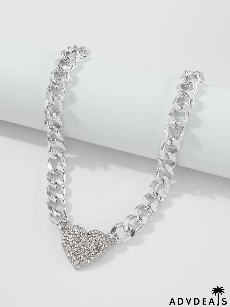 Heart Charm Chain Necklace