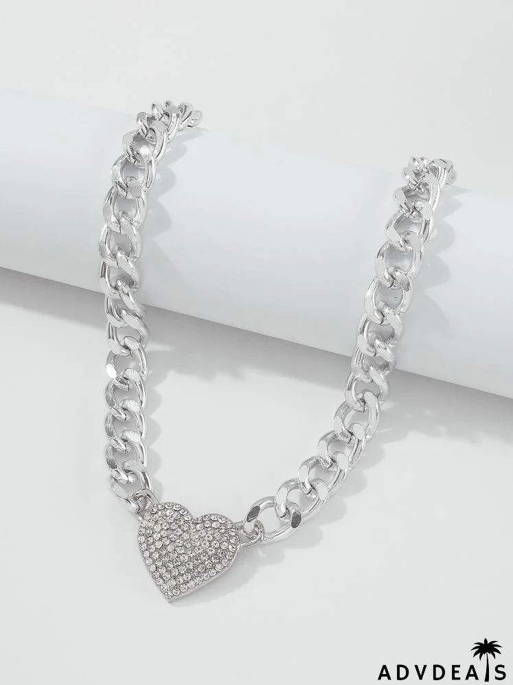 Heart Charm Chain Necklace