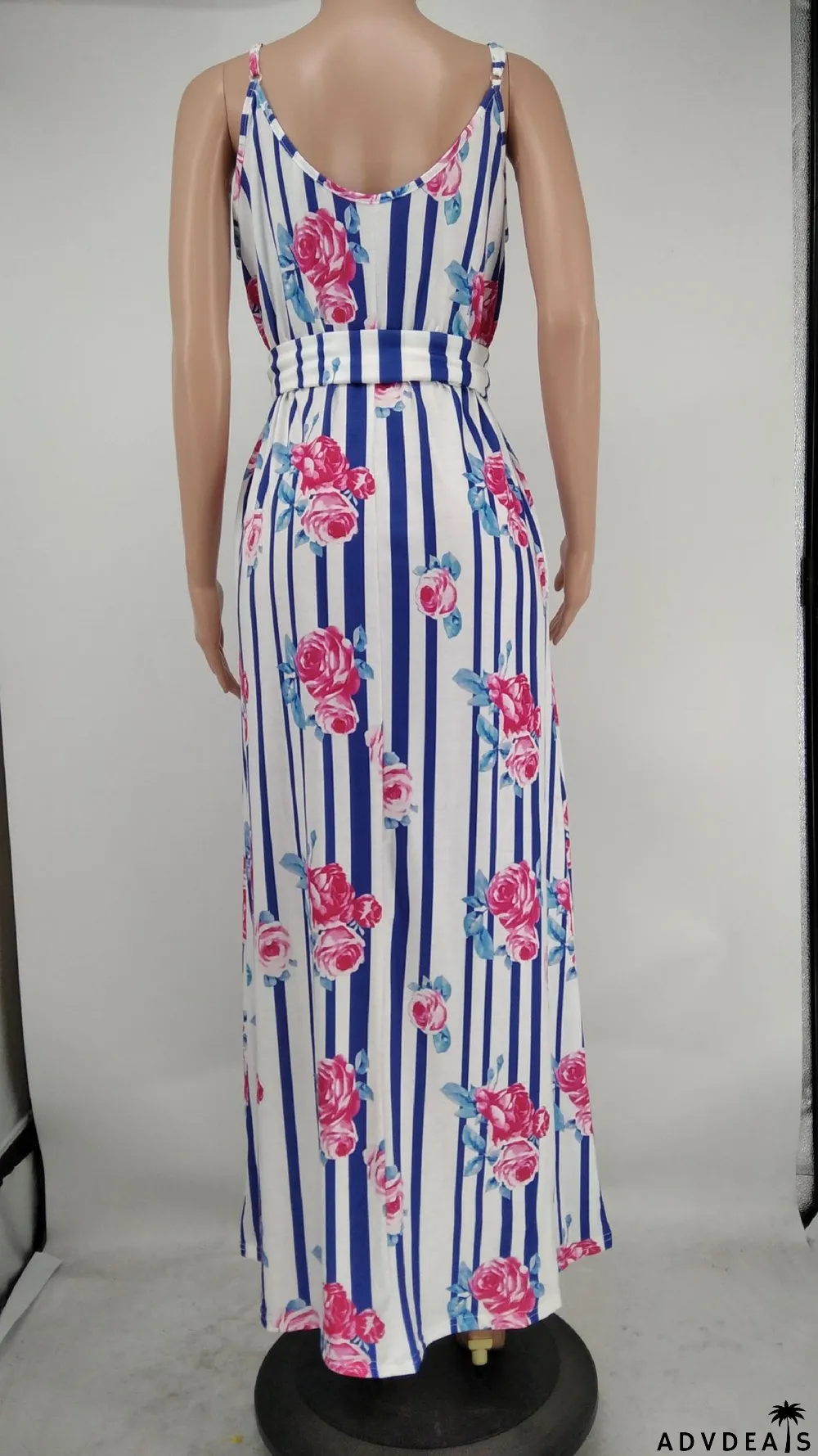 Tie-Dye Colorful Print Sling Loose Dress