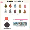 10PCS DIY Pearl Diamond Painting Christmas Fridge Magnets, Sparkling Rhinestone Refrigerator Magnet Craft Kit for Home Decor & Gifts