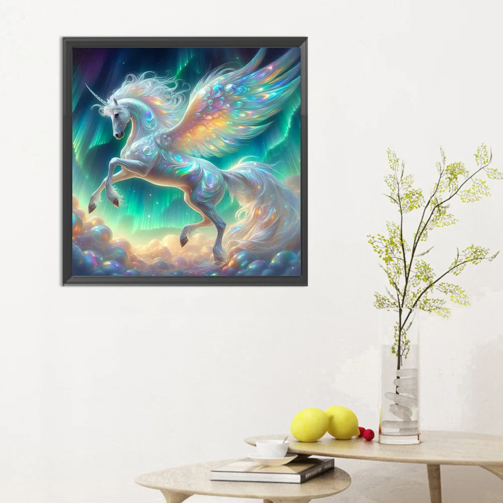 Diamond Painting - Full Round Drill - Dream Unicorn(Canvas|30*30cm)