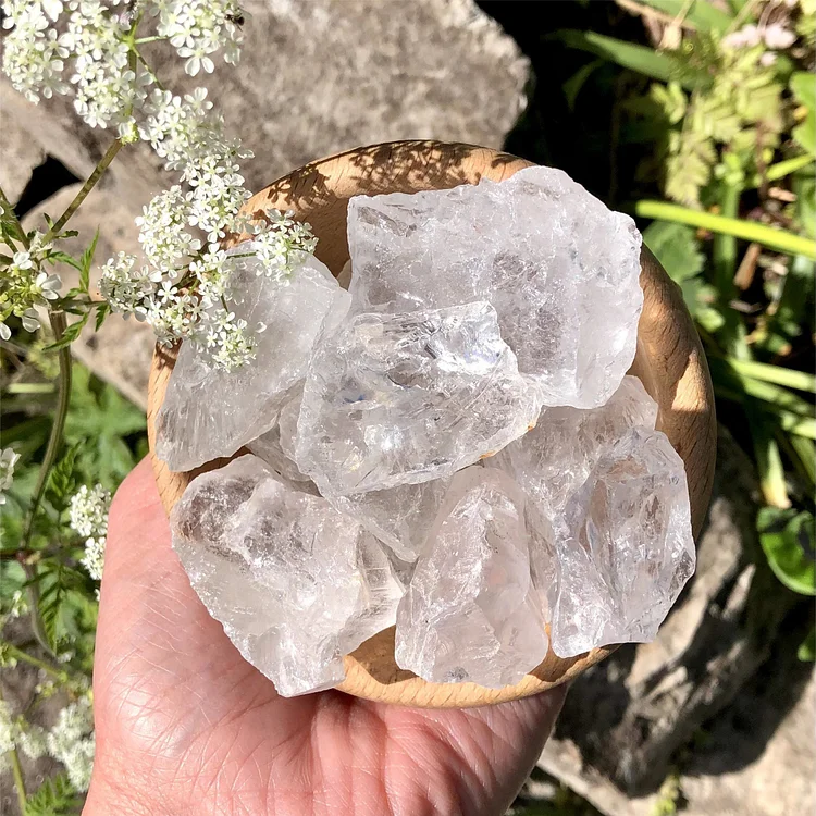 Olivenorma Large Raw Clear Crystal Crystal Natural Stone