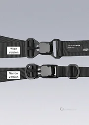 1 Fidlock V-Buckle Magnetic Techwear Belt Quick Release Gray / Large / Yes (Recommended)