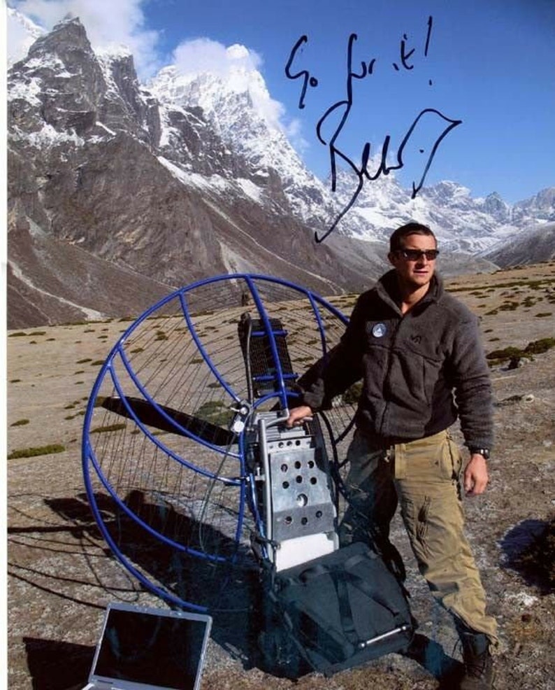 Bear grylls signed autographed 11x14 Photo Poster painting