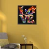 4PCS Diamond Painting -DIY Round Drill Love Butterfly Flower